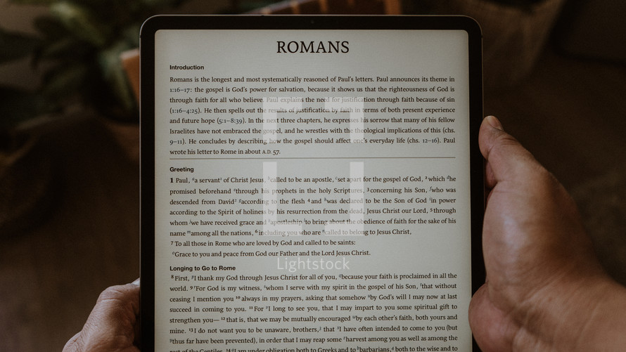 Romans on a tablet 