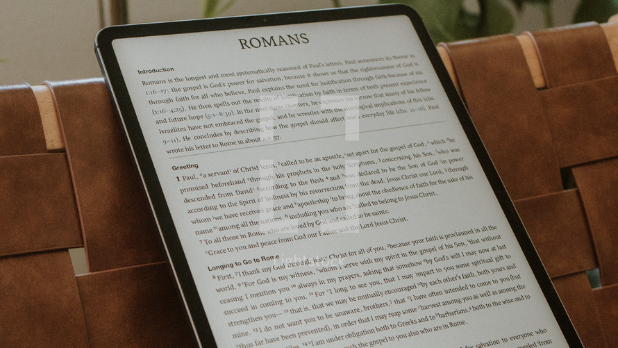Romans on a tablet 