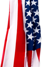 American flag folded