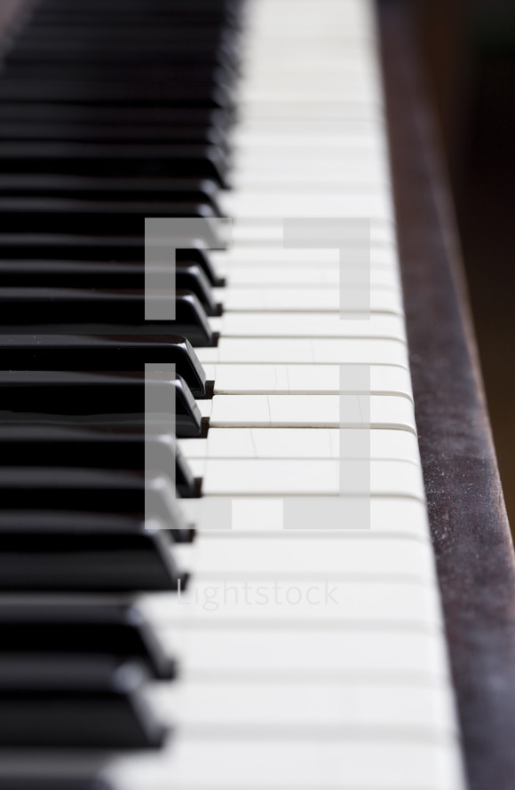 old piano keys 