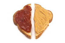 peanut butter and jelly on bread 