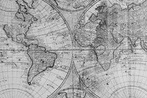 Antique World Map 
