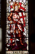 saint george stained glass window