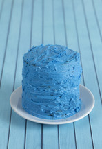blue birthday cake 