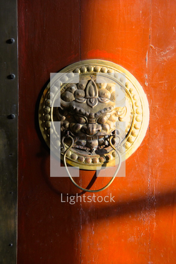 brass dragon door knob