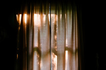 curtains on a window 