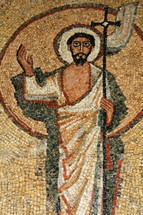 tile mosaic of Jesus 