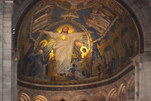 painting of Jesus on a ceiling 