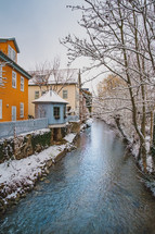 canal in winter 