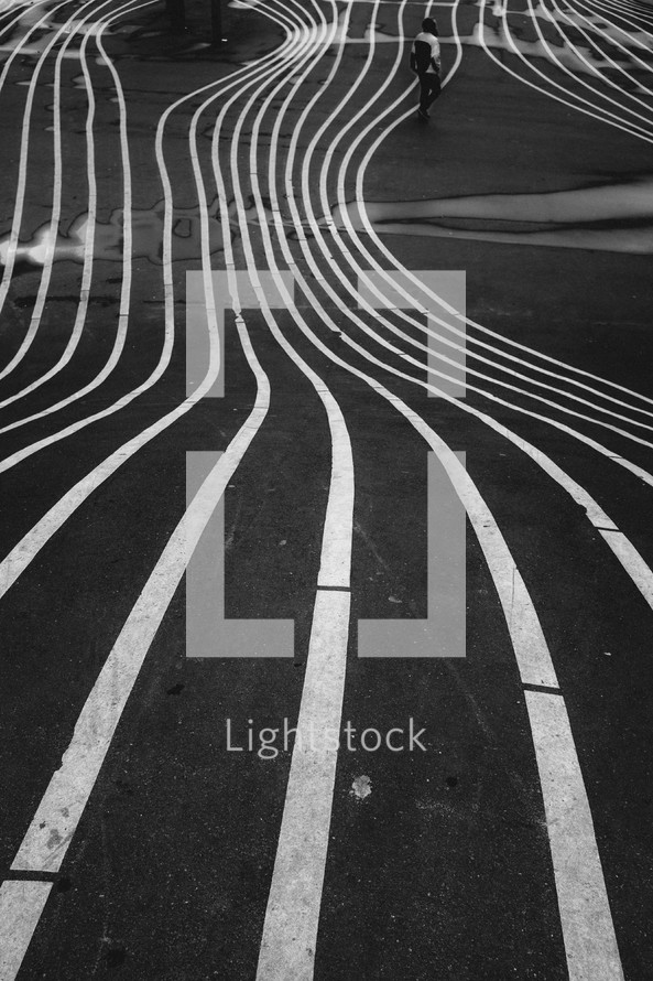 lines on a track 