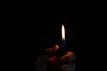 flame from a lighter 