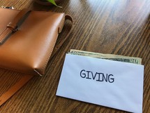 bugeting - giving envelope 