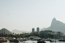 boats in the harbor in Rio