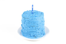 blue birthday cake 