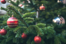Christmas ornament on a tree 