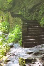 stone steps of a fortress 