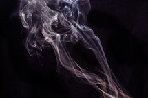 smoke from incense 
