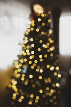 bokeh Christmas tree