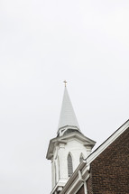 white church steeple 