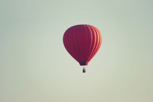 red hot air balloon 