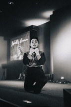 mime on stage 