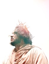 portrait of Jesus with crown of thorns 