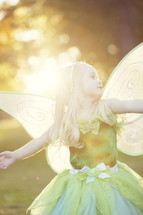 little girl in a fairy costume 