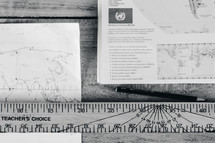 ruler and maps 