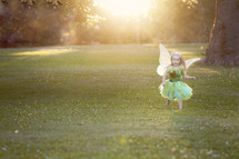 child in a fairy costume 