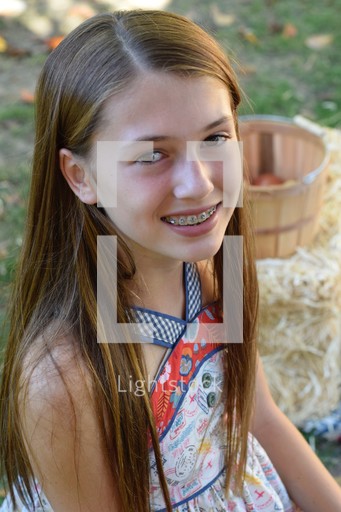 Portrait Of A Teen Girl With Braces — Photo — Lightstock 5277