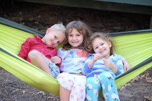 siblings on a hammock 