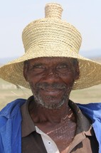 man with a straw hat 