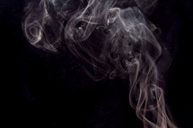 smoke from incense 