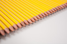 pencil leads in a row