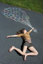 sidewalk chalk balloons 