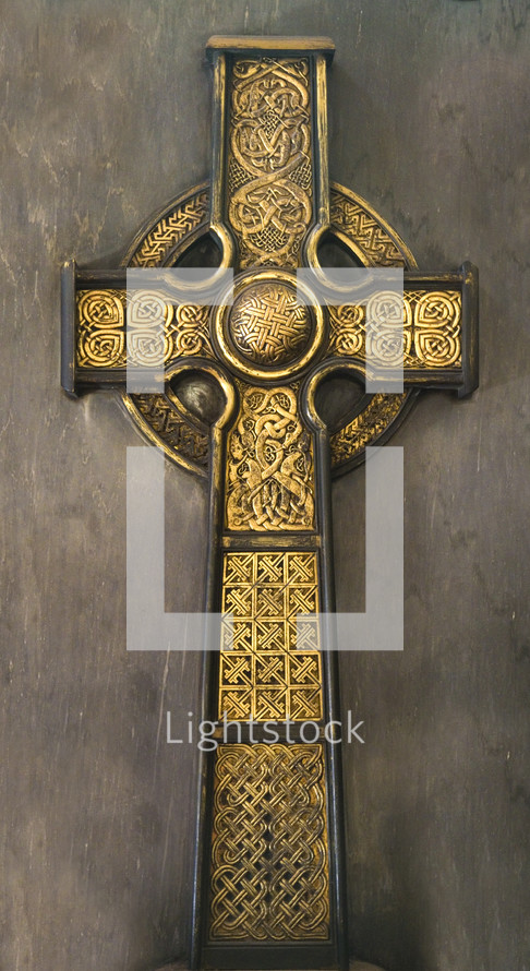 a golden cross 