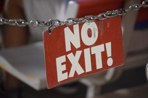 No Exit sign 