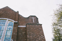 Brick church.