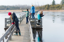 teens on a dock 