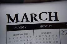 MARCH Calendar 
