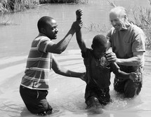 baptism in a pond