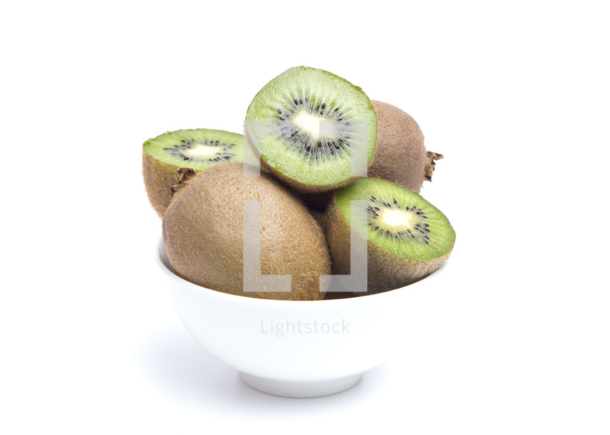 kiwi fruit in a bowl 