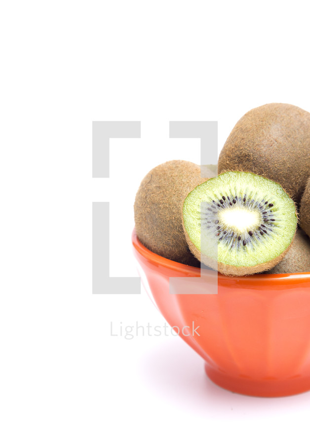 bowl of kiwi fruit 