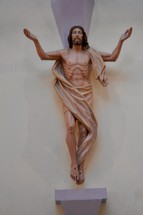 sculpture of the ascension of Jesus 
