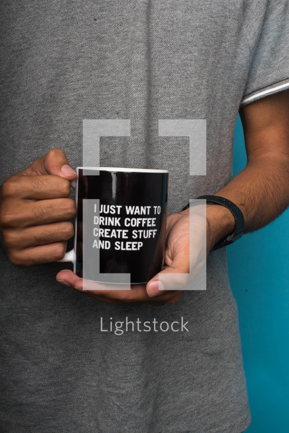 I just want to drink coffee, create stuff, and sleep coffee mug 