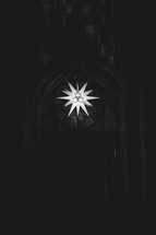 star light in a church 