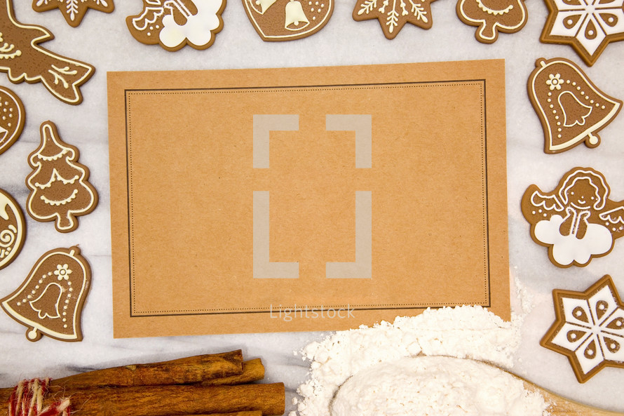 Christmas cookies border 