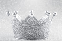 A Classic Royal Crown - silver sparkles