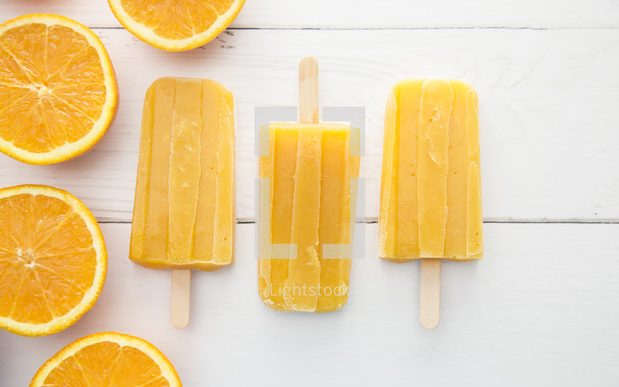 orange popsicles 