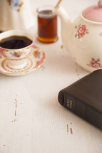 Bible and tea 